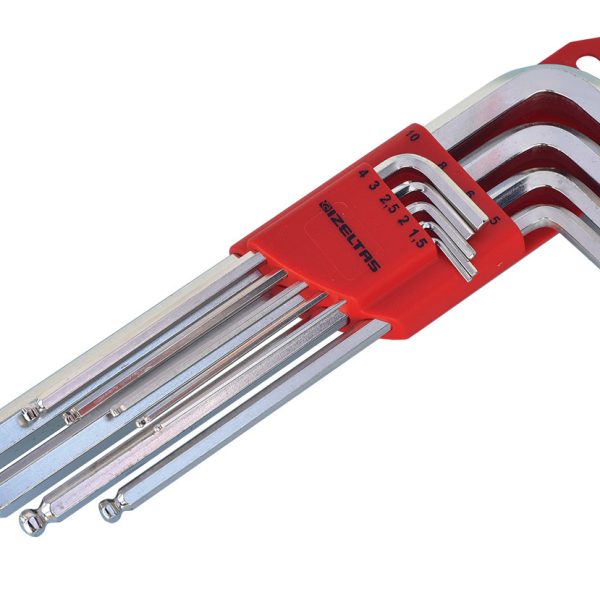 İZELTAŞ ALLEN ANAHTAR TK. YUVARLAK BAŞLI ALTI KÖŞE UZUN 9 PARÇA