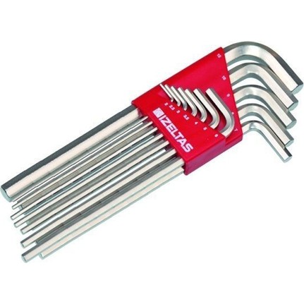 İZELTAŞ ALLEN ANAHTAR TAKIMI UZUN 10 PARÇA ALTI KÖŞE