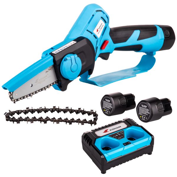 KH-3GXD40HS10.8B KOHAM AKÜLÜ ZİNCİRLİ TESTERE 10,8V 2.5 AH İKİ AKÜLÜ 10CM PALA BOYU + YEDEK ZİNCİR